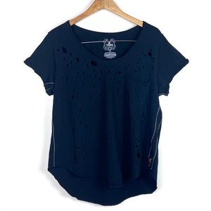 Trunk Ltd Distressed Hole Pocket Tee